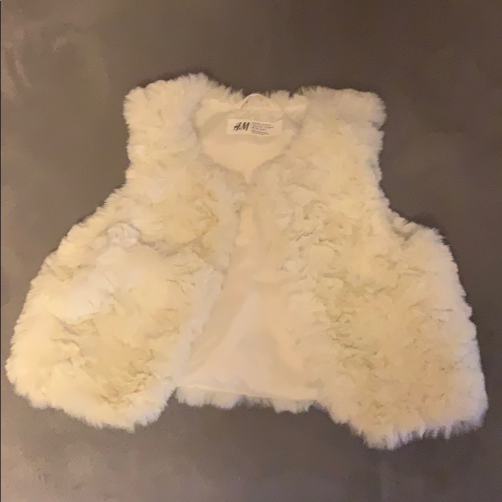 H&M shearling vest like new